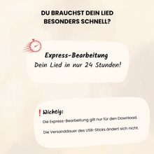 Personalisiertes Lied – Eure Geschichte, euer Song